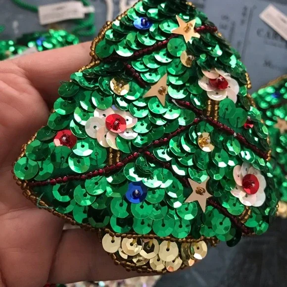 🎄Christmas🎄sparkly sequin beaded coin purses - Picture 2 of 3